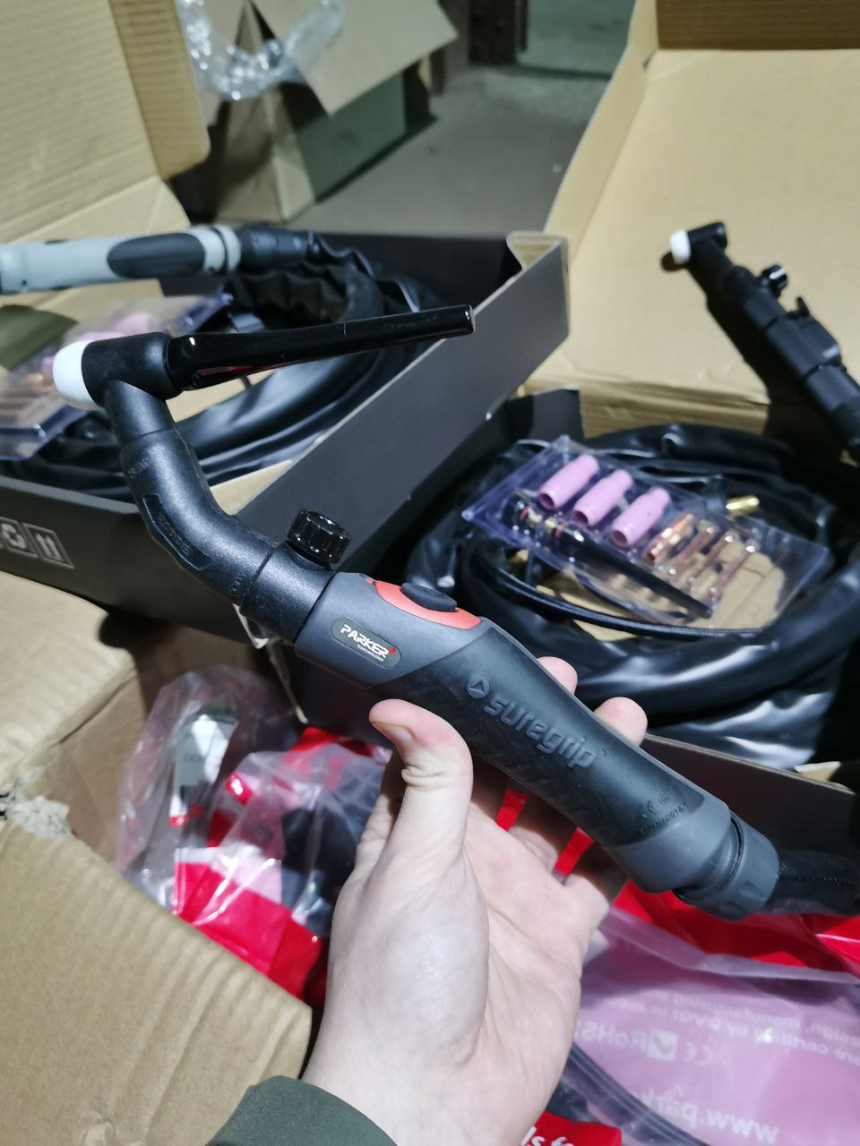 Поставка Mig/Mag и Tig горелок Parker