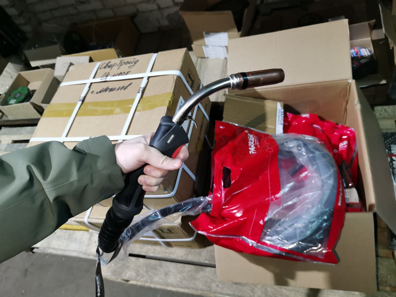 Поставка горелок Mig/Mag горелок Parker с жидкостным охлаждением