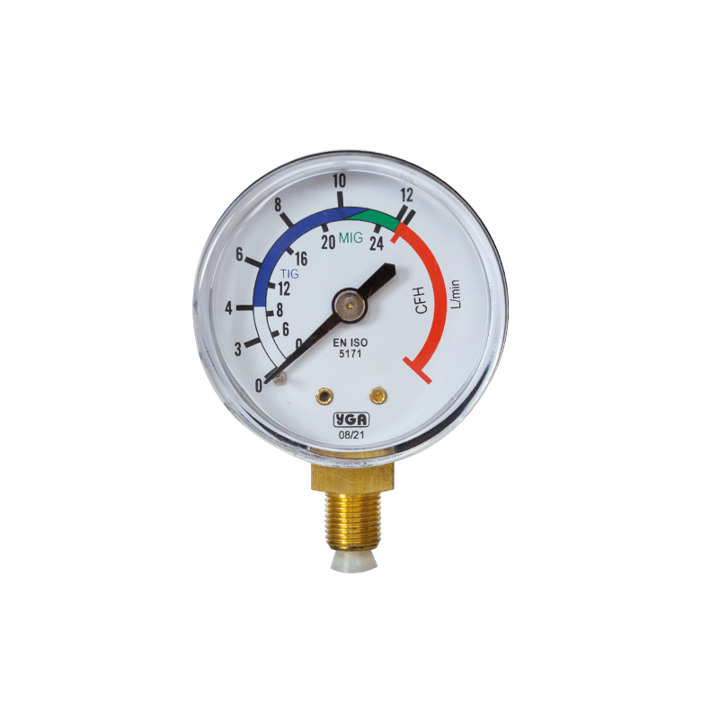 Индикатор давления 0-12 l/min Аргон-CO2 Выход 59012-50