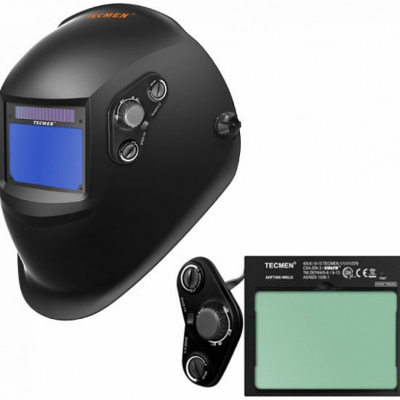 Сварочная маска с автоматическим светофильтром Tecmen ADF - 730S TM15 черная